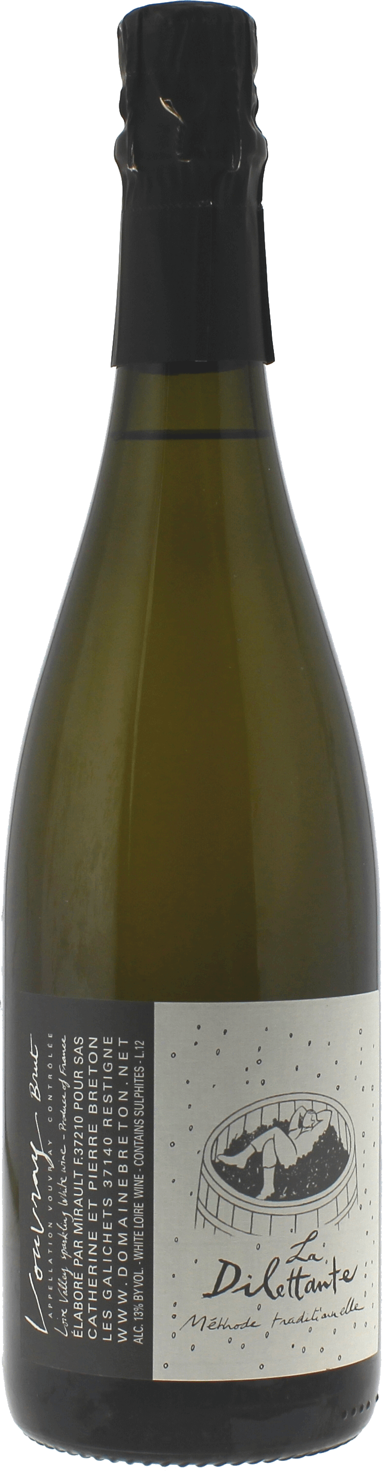 Vouvray diletante méthode traditionnelle catherine et pierre breton