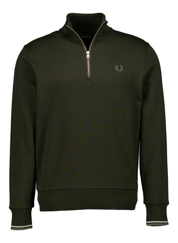 Fred Perry, Sweatshirt, Baumwolle, jägergrün
