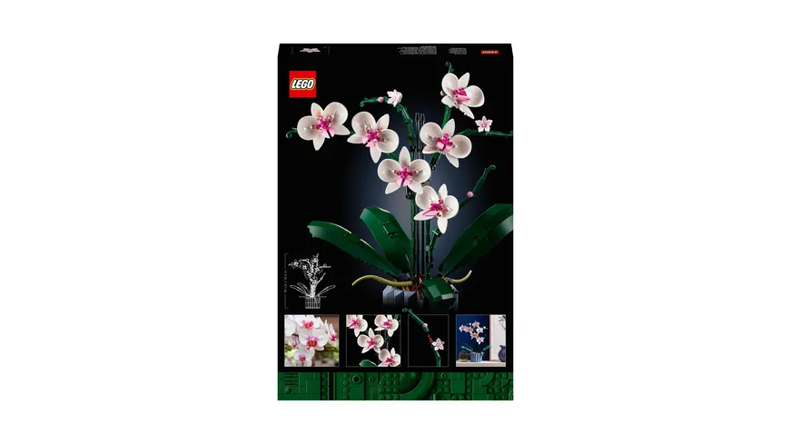 LEGO Icons 10311 Orchidee, Set für Erwachsene mit künstlichen Pflanzen