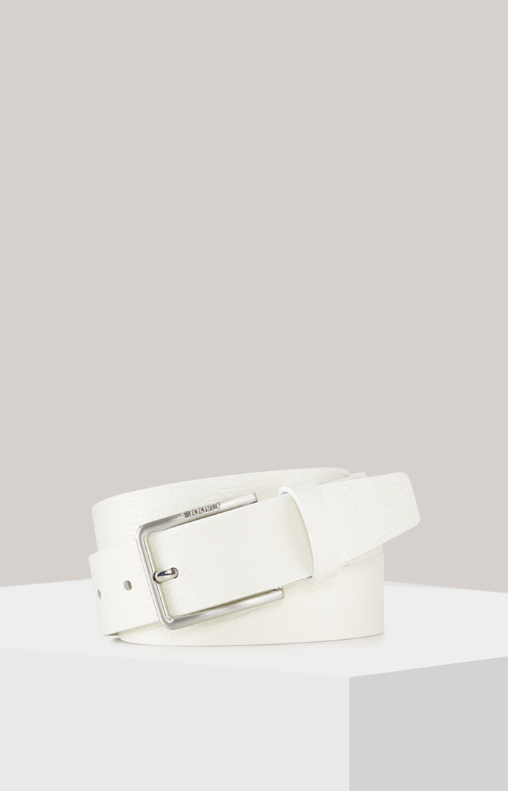 Ledergürtel in Offwhite