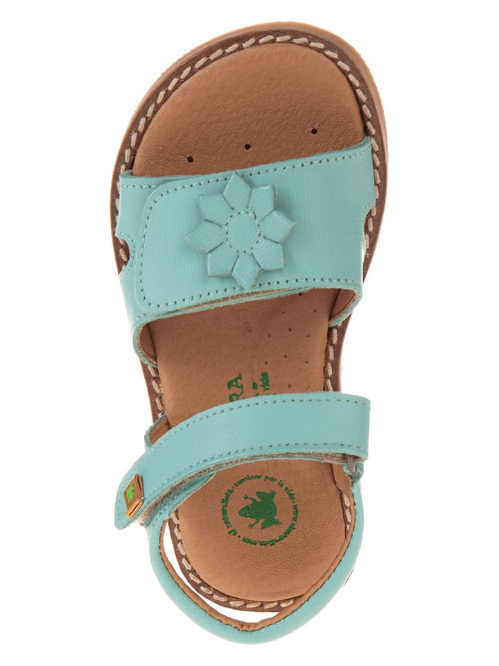 El Naturalista Leder-Sandalen in Hellblau günstig kaufen