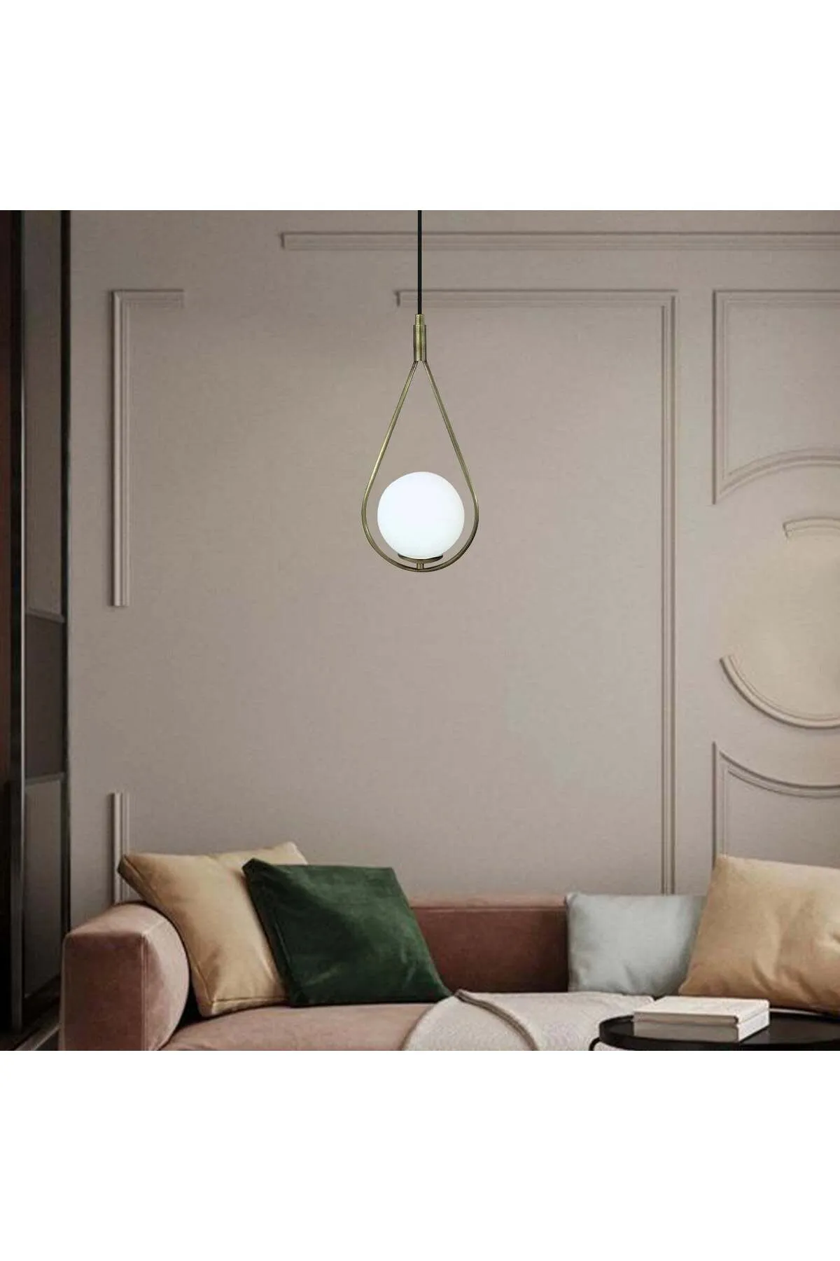 Bamyum  Hängelampe Vintage Glas Metall Hängelampe & Deckenlampe Hängependelleuchte