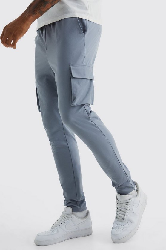 Tall elastische Skinny Stretch Cargo-Hose