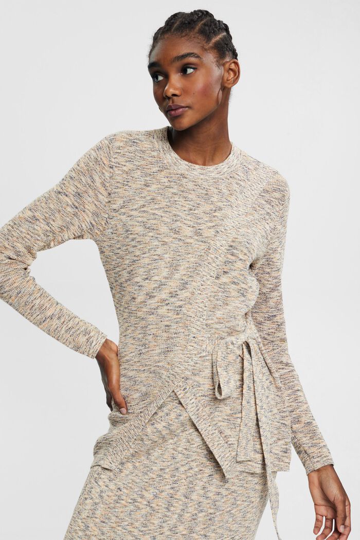 Pullover im Wickeldesign