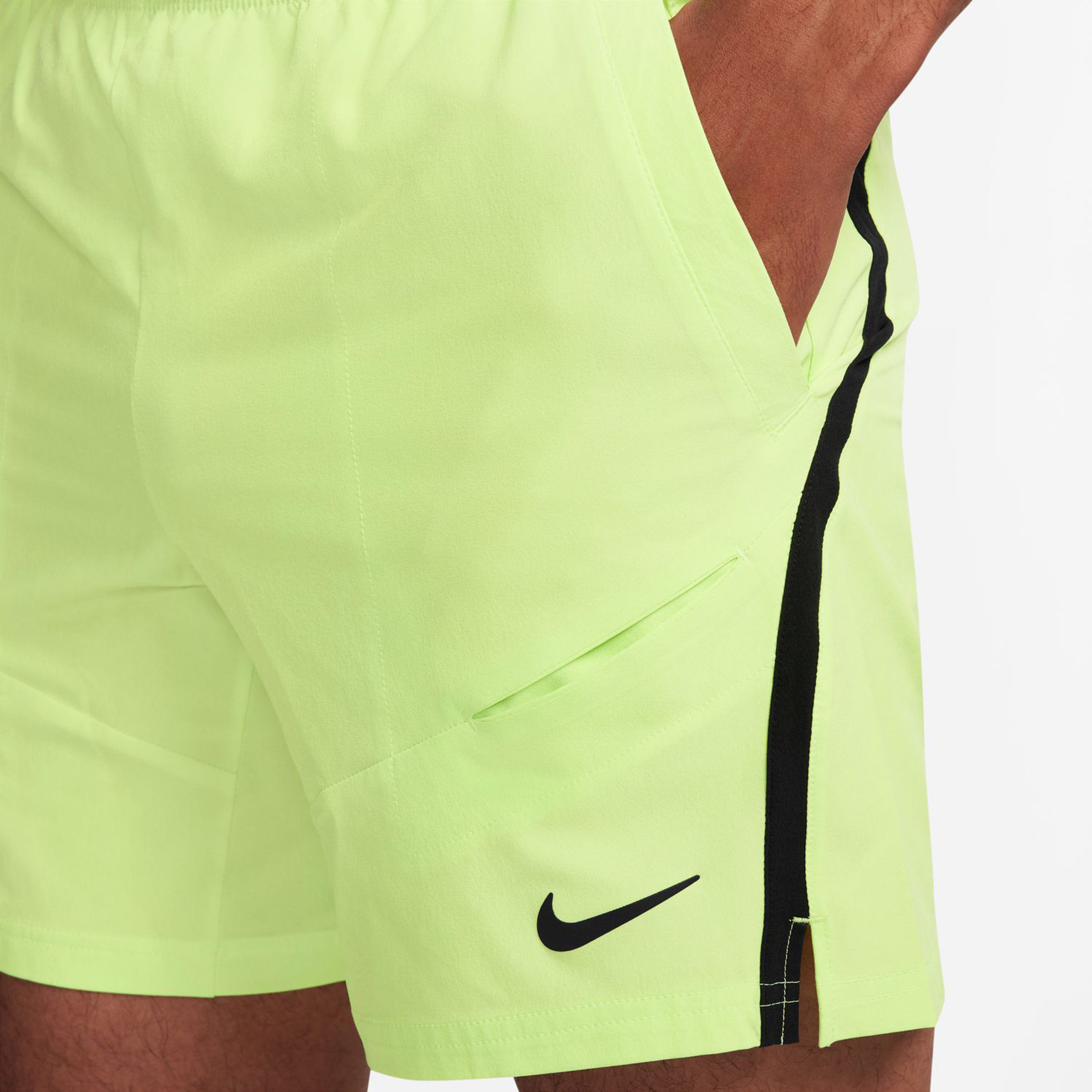 Court Dri-Fit Advantage 7in Shorts Herren - Zitronengelb, Schwarz