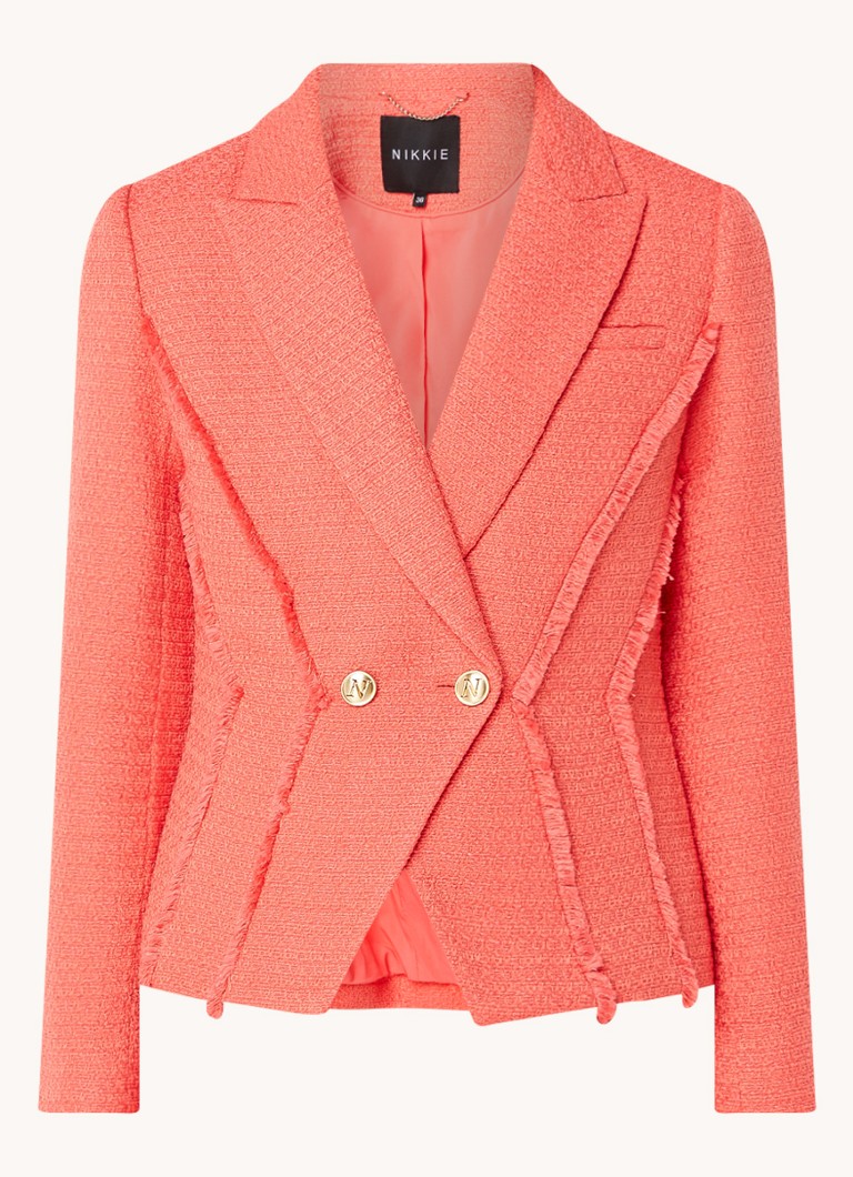 NIKKIE Beverly Hills -bleiseri tweed-kuviolla ja koristenapeilla