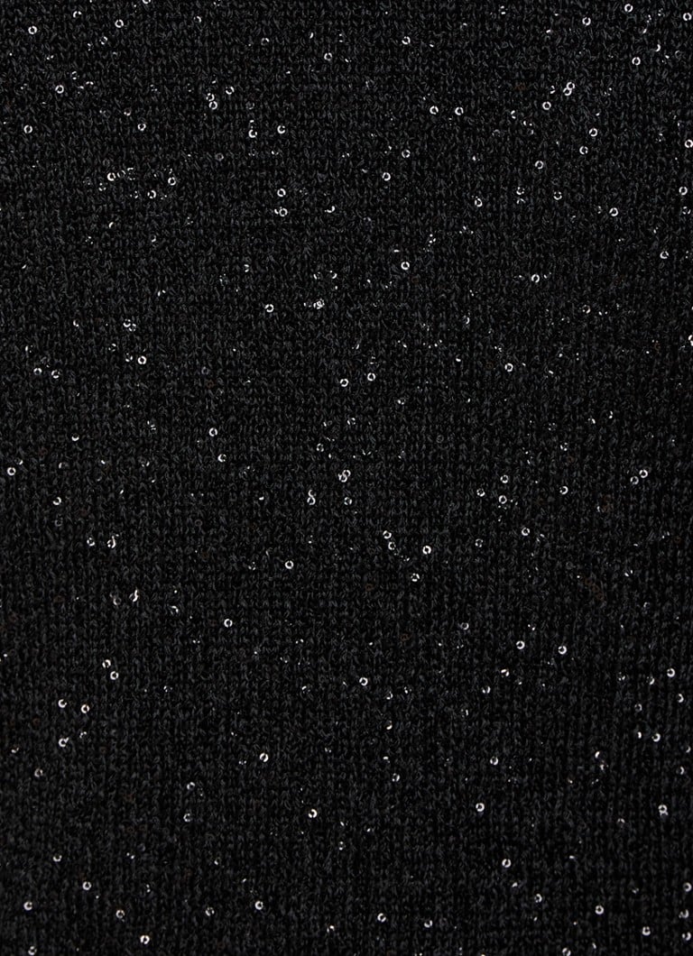 Colete Taifun de malha fina com lurex e lantejoulas.