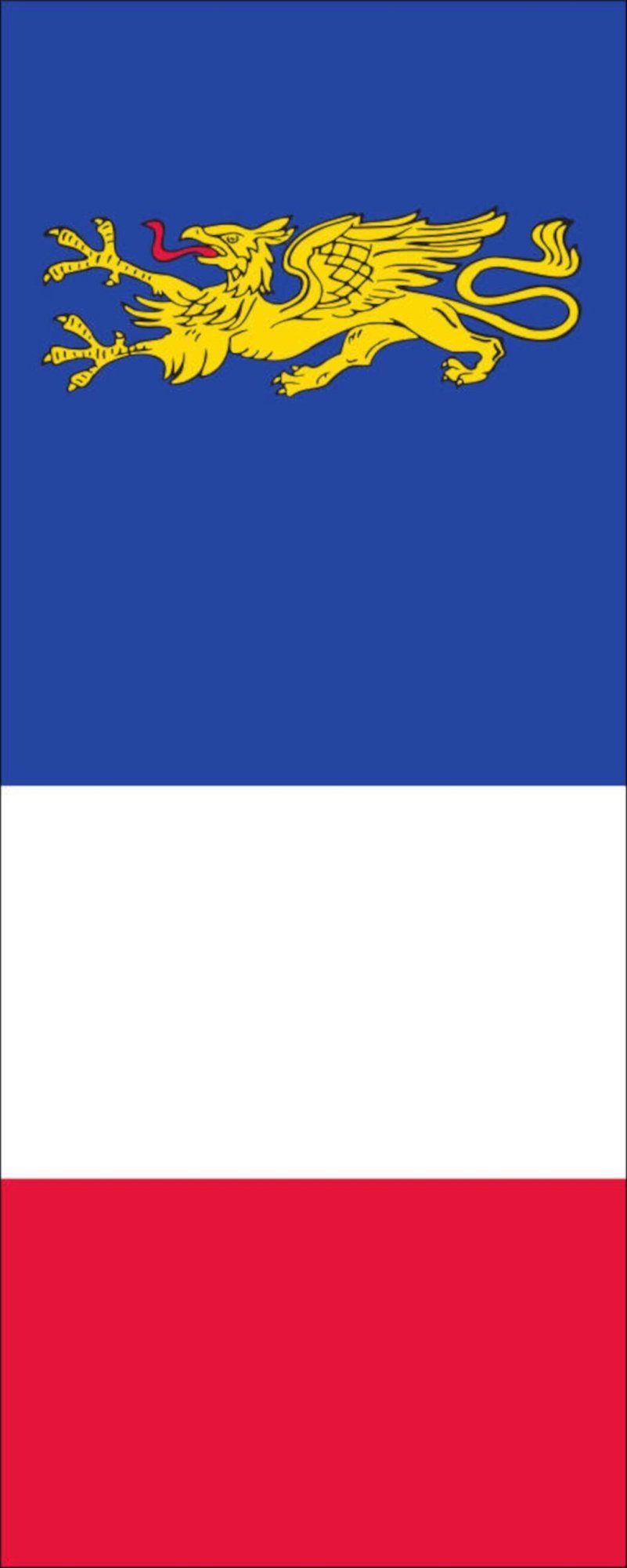 flaggenmeer Flagge Flagge Rostock 110 g/m² Hochformat