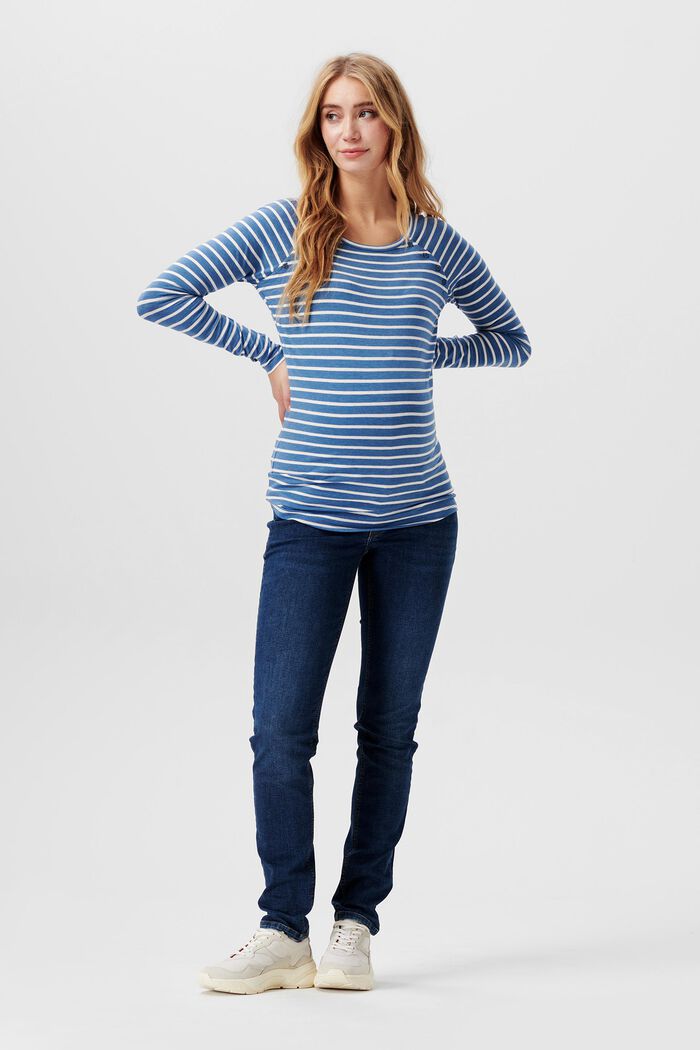 Gestreiftes Longsleeve, Bio-Baumwolle