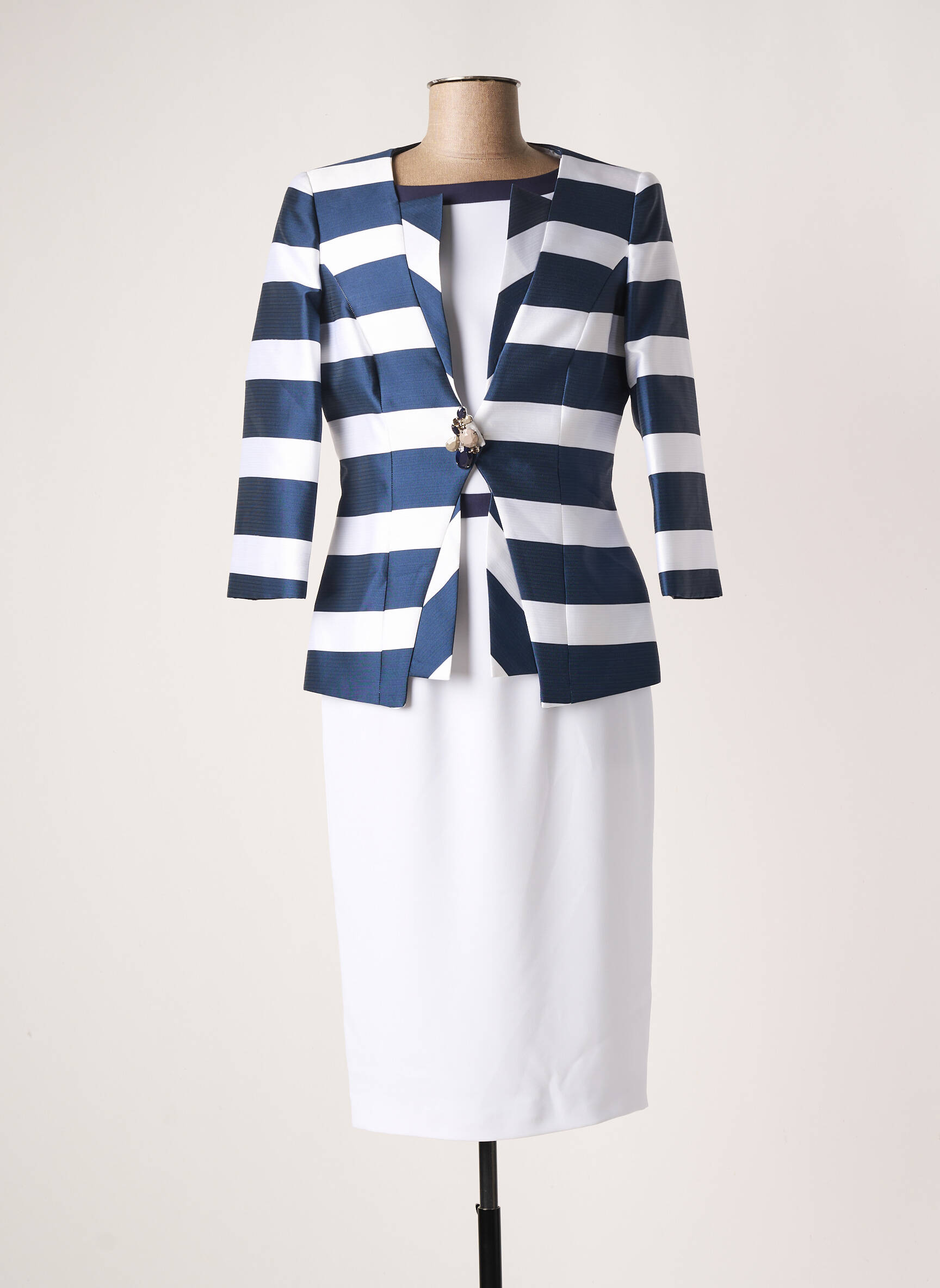 Carla Ruiz Robe Veste Femme couleur blanc