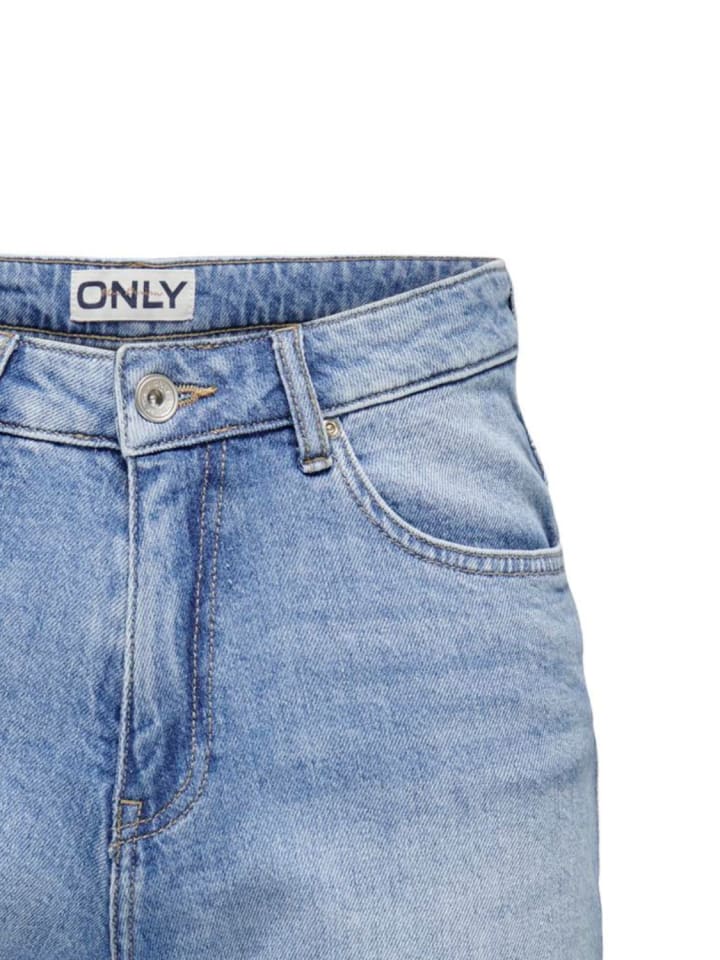 ONLY Shorts Denim Bermudas High Waist in Hellblau günstig kaufen XS