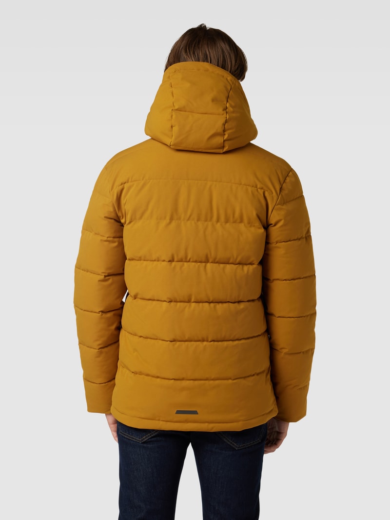 Steppjacke mit Label-Stitching Modell 'EASTCLIFF' in senfgelb
