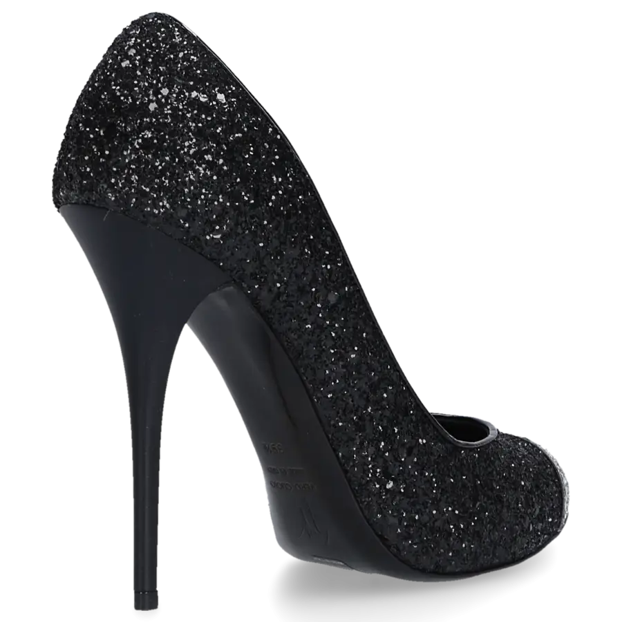 Giuseppe Zanotti - Pumps Zadina 105 Leder Glitter schwarz - schwarz