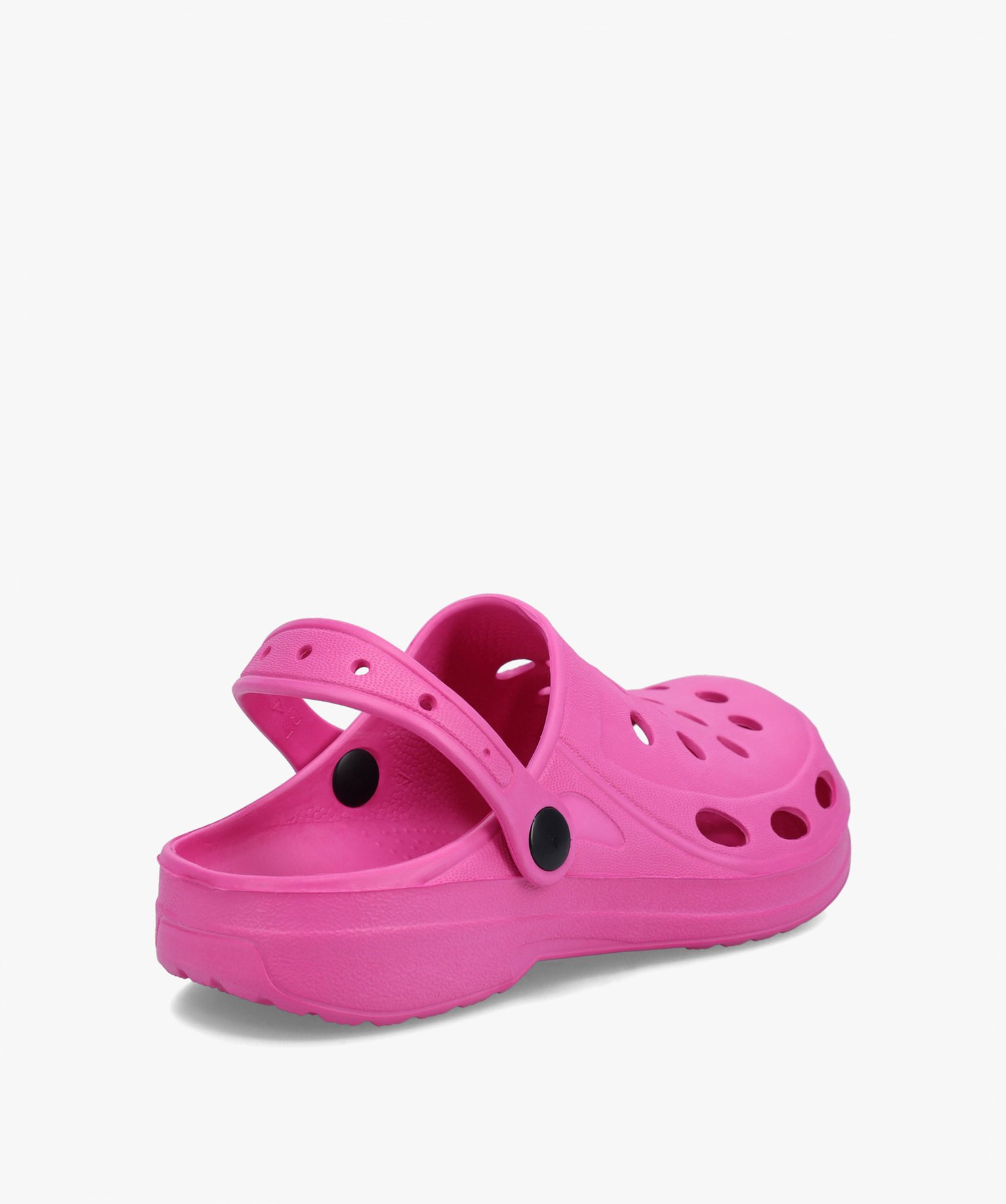 Sabots souples femme unis à perforations rose fonce | GEMO