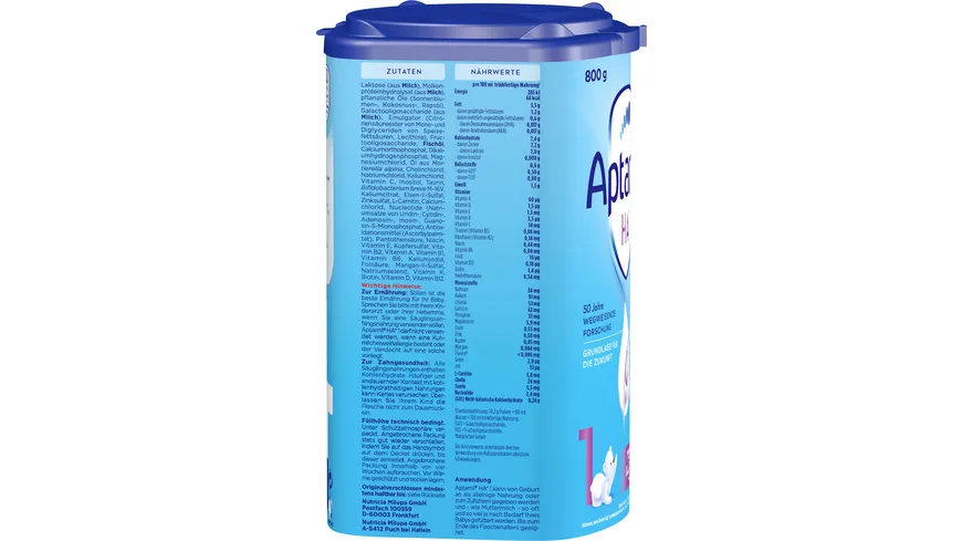 Aptamil HA 1 Hydrolysierte Anfangsnahrung 800 g