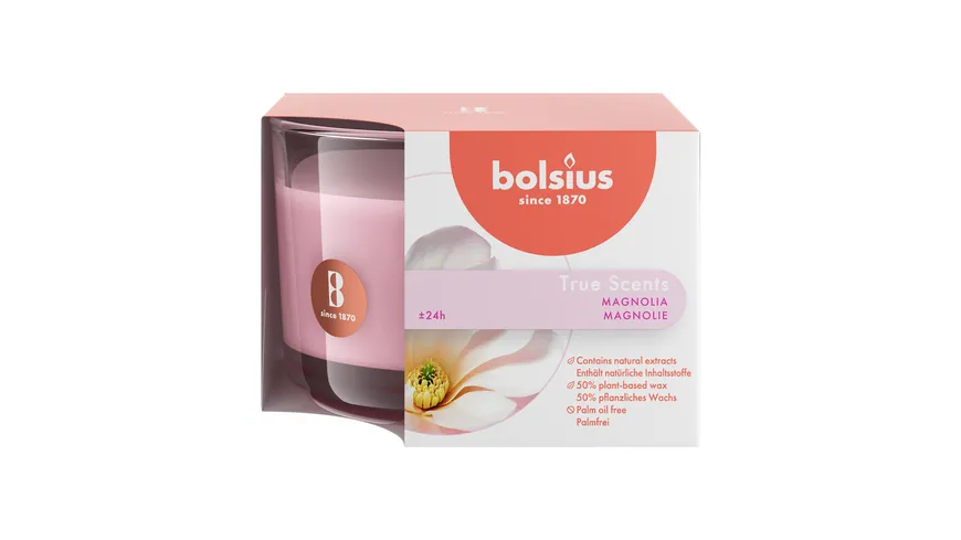 bolsius Duftglas medium True Scents Magnolie Magnolie