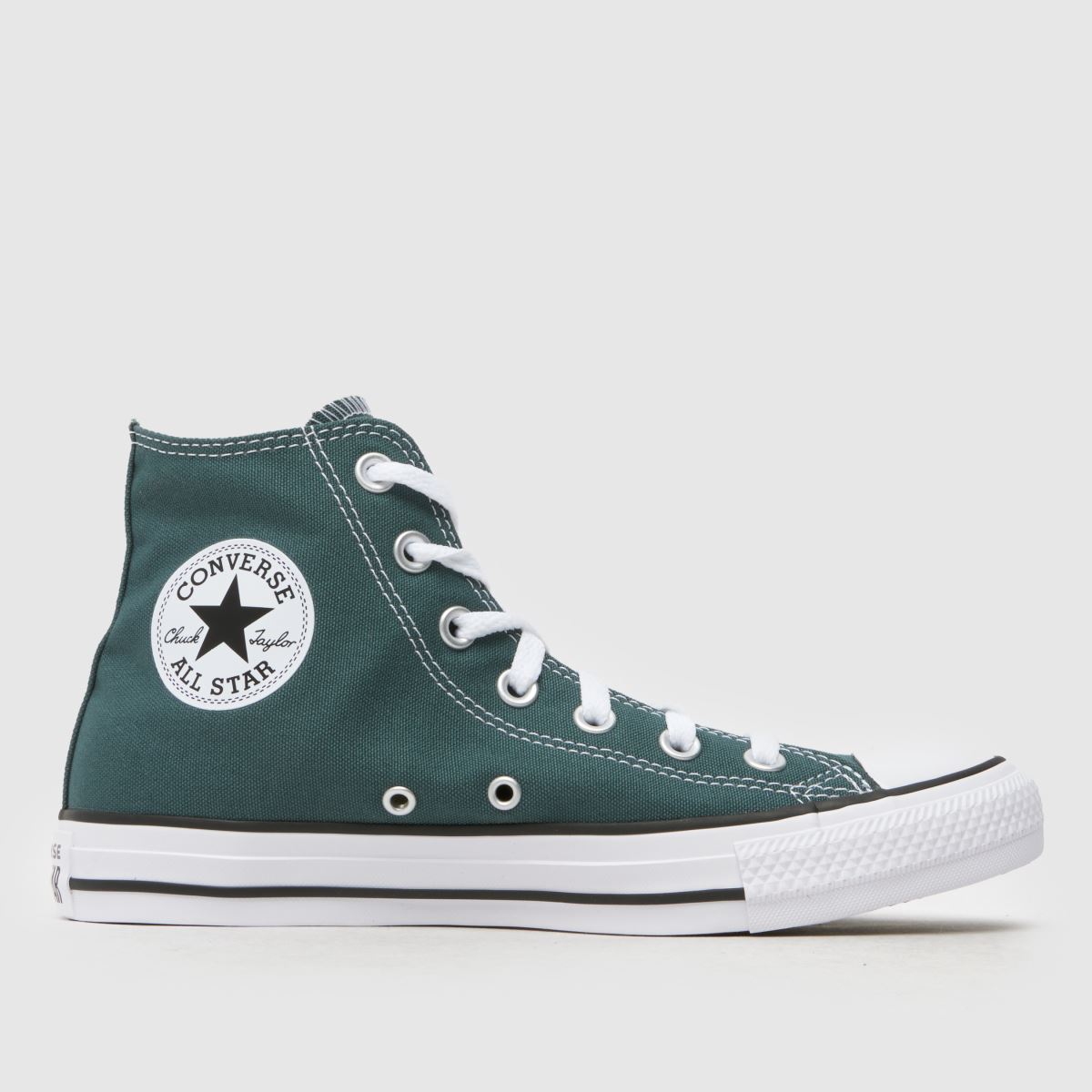 Converse – All Star – Mörkgröna höga sneakers