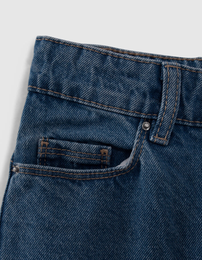 Jean MOM bleu clair coton bio 7/8e fille