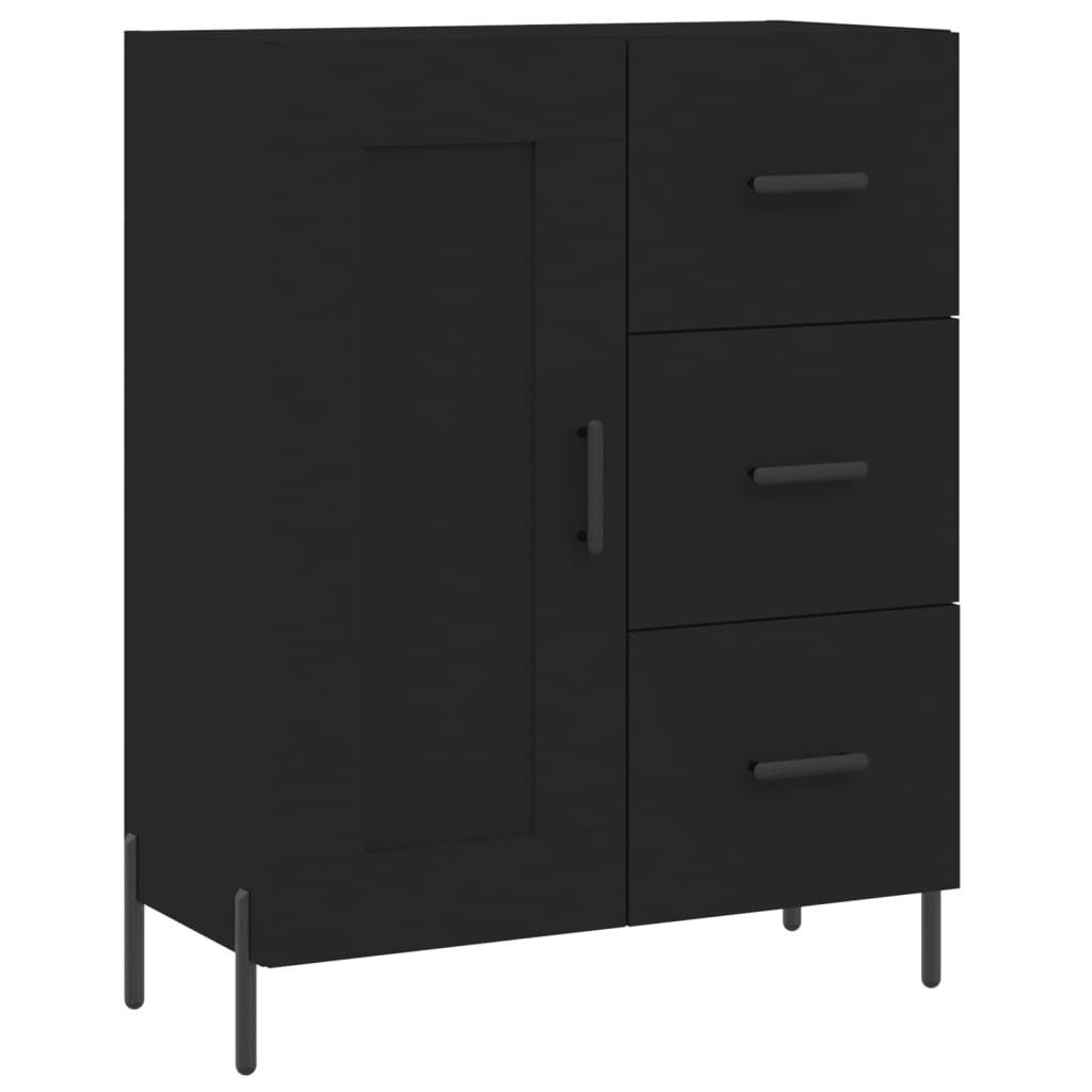 vidaXL Sideboard Sideboard Schwarz 69,5x34x90 cm Holzwerkstoff (1 St)