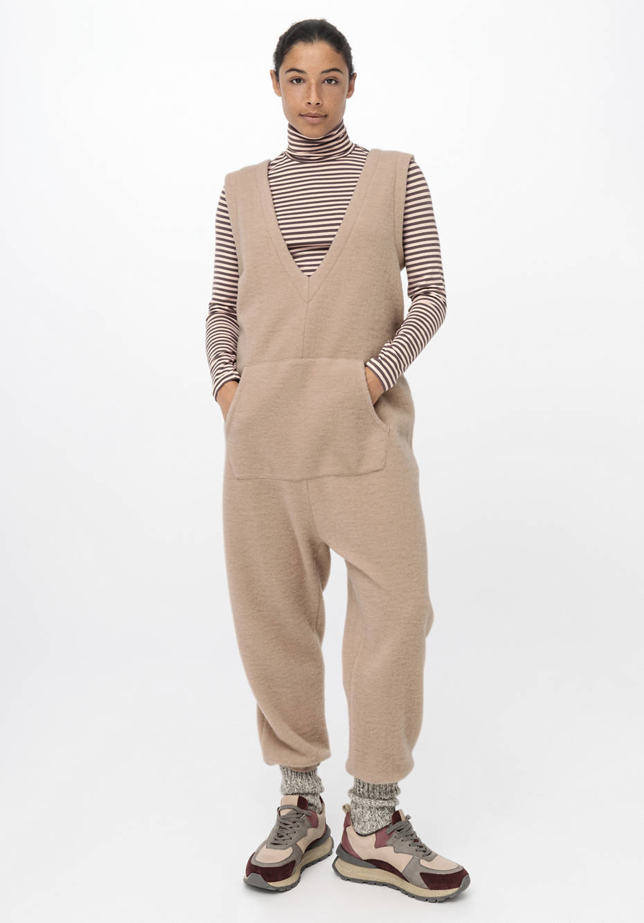 Wollfleece Overall aus reiner Bio-Merinowolle