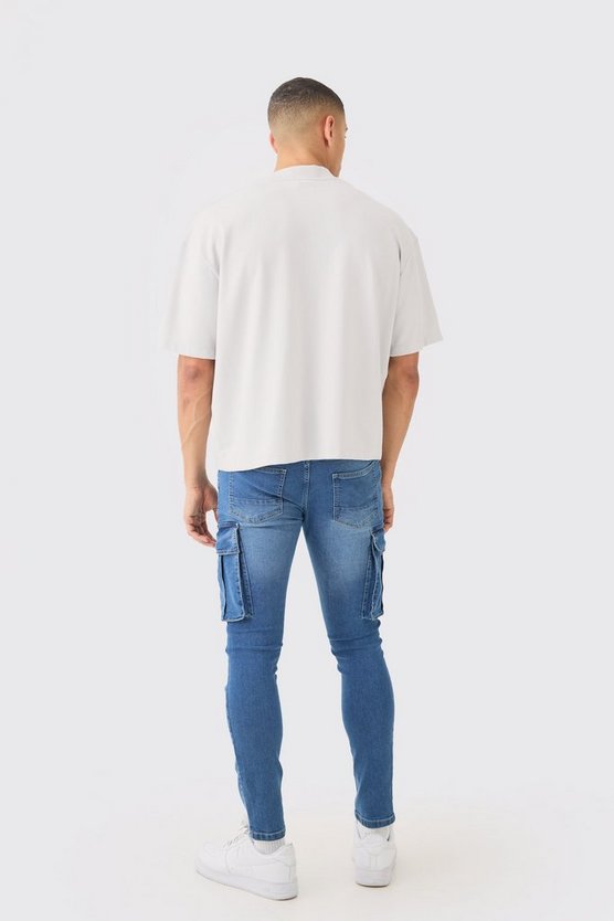 Skinny Stretch Cargo-Jeans