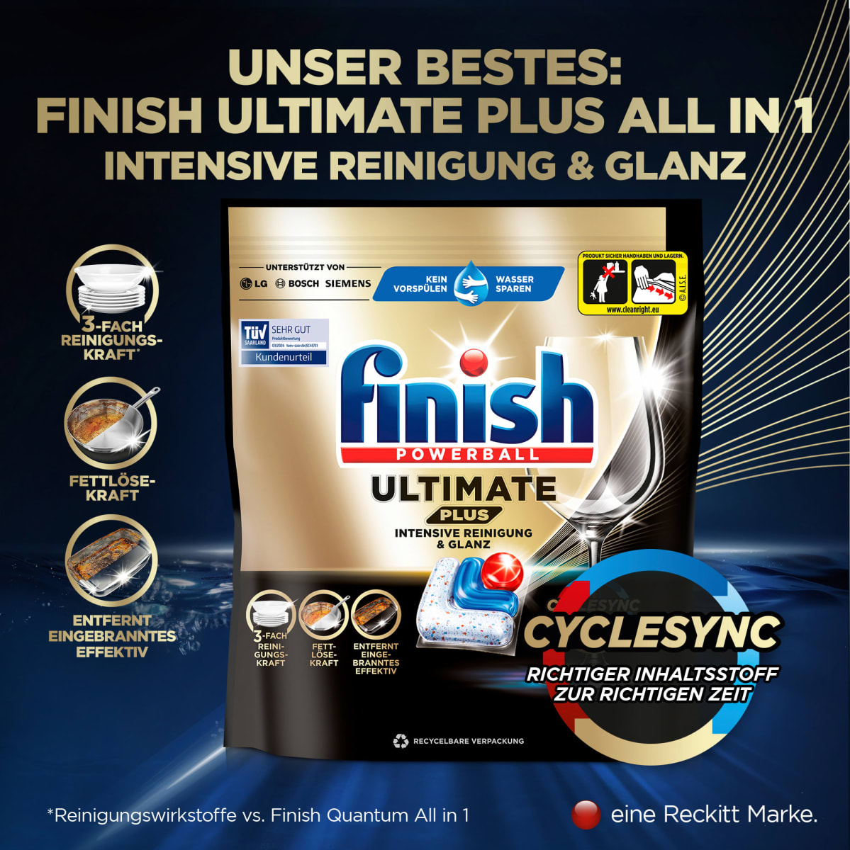 Spülmaschinen-Tabs All-in-1 Vorratspack, 75 St