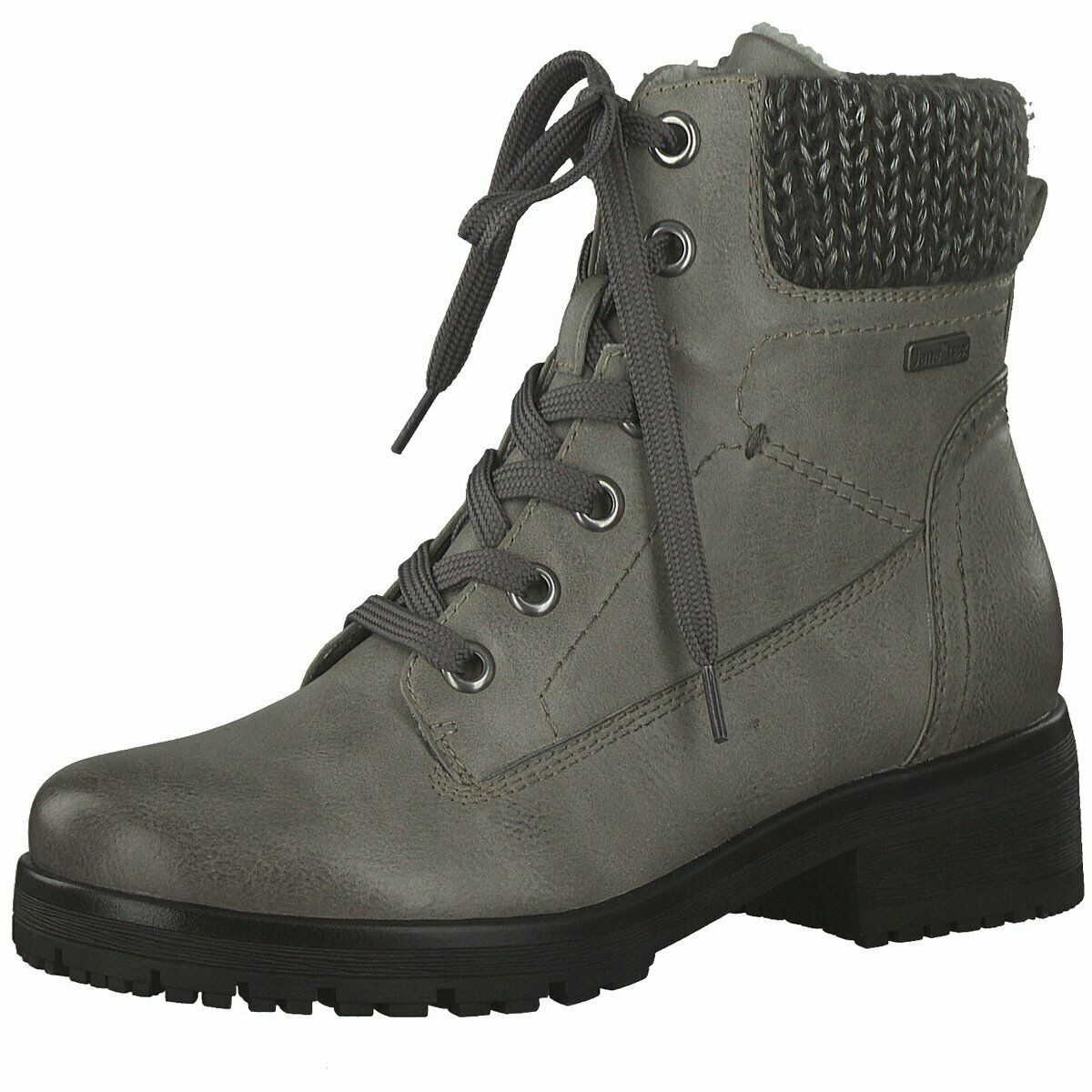 JANA Schnür-Stiefeletten grau