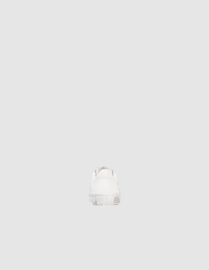 Sneakers blanches cuir K clouté Femme