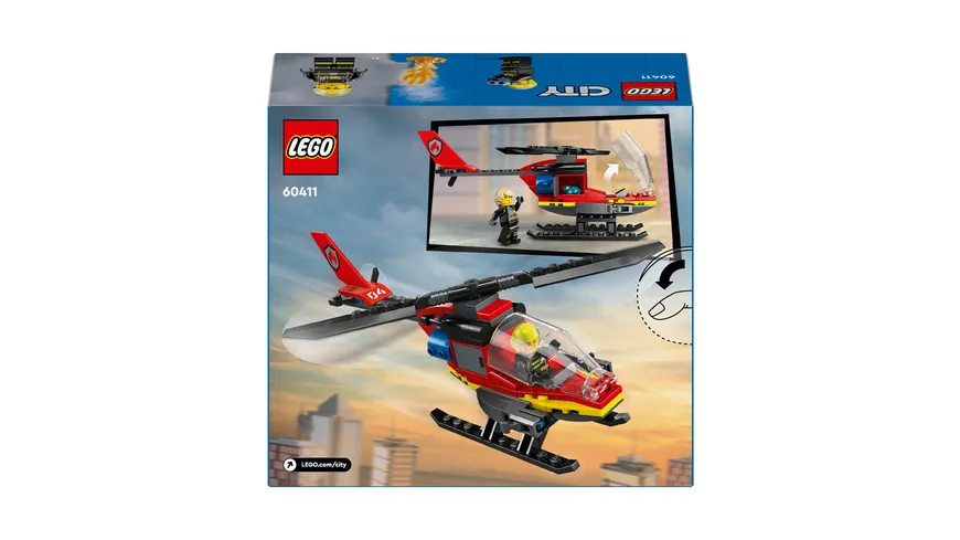 LEGO City 60411 Feuerwehrhubschrauber