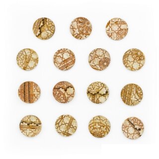 Cathedral 32mm Round - Base Toppers (15)