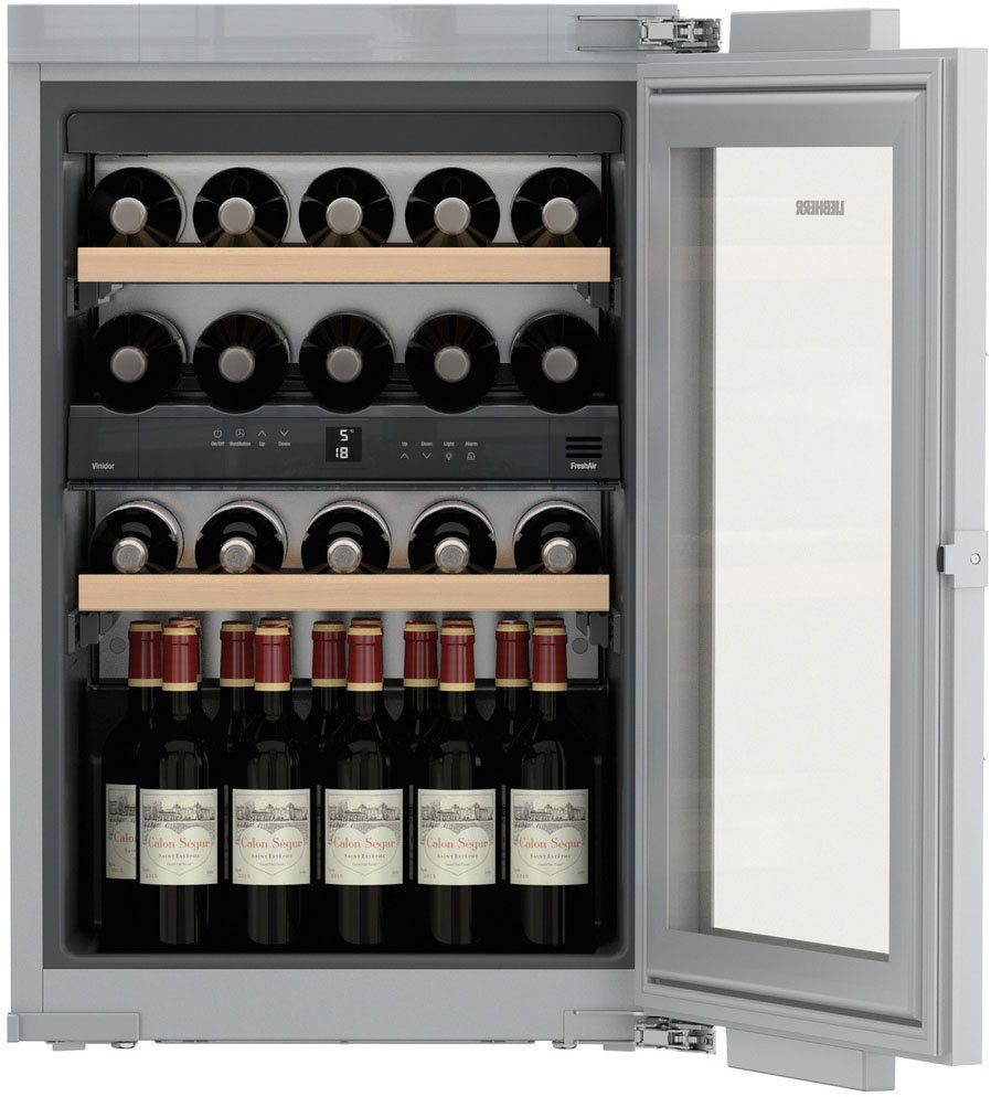 Liebherr Einbauweintemperierschrank EWTdf 1653 Vinidor, für 30 Standardflaschen á 0,75l,FreshAir-Aktivkohlefilter, Kindersicherung
