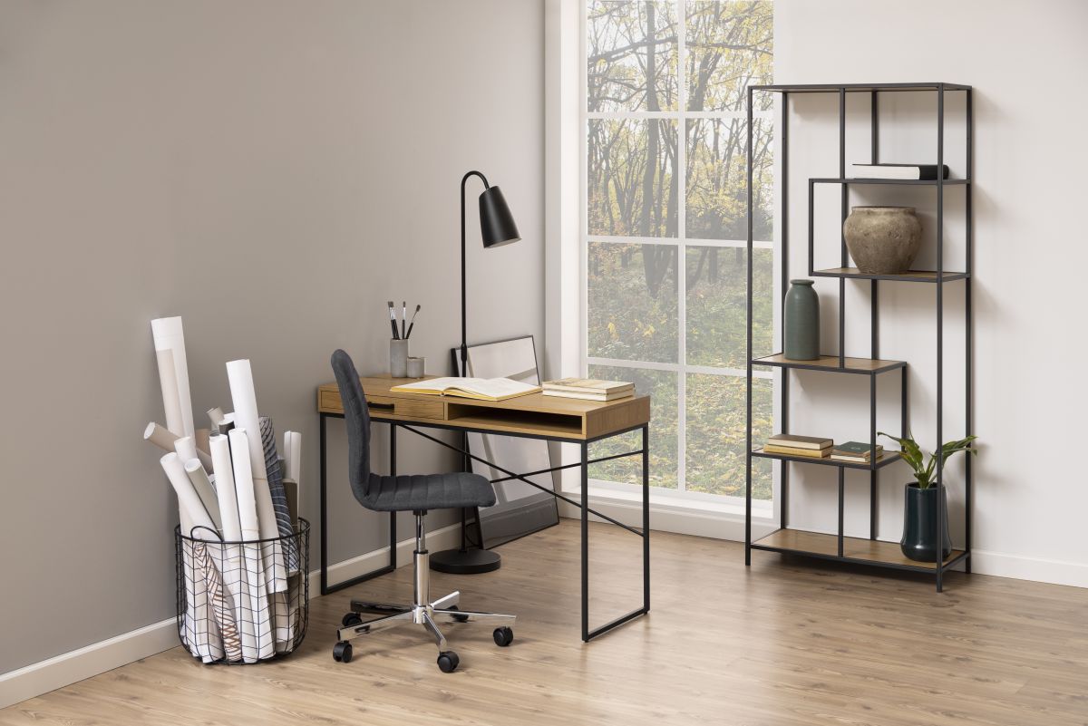 Design-Bücherregal Seaford Eiche 77 x 185 cm