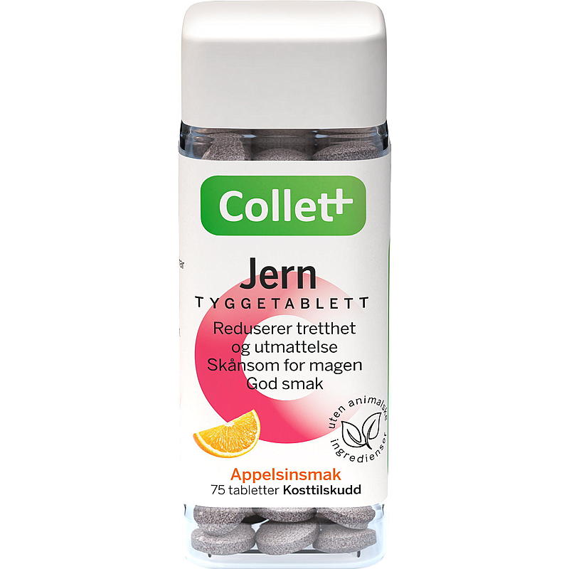 Collett Collett jern 75 stk tyggetabletter