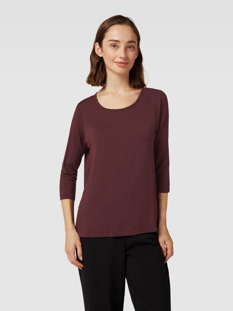 Longsleeve mit 3/4-Arm Modell 'MIX N MATCH' in bordeaux rot