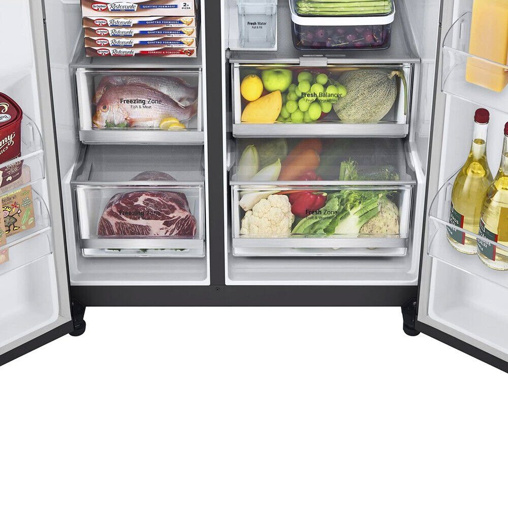 LG Side-by-Side GSXV 91 MCLE, Total NoFrost / Instaview / WLAN