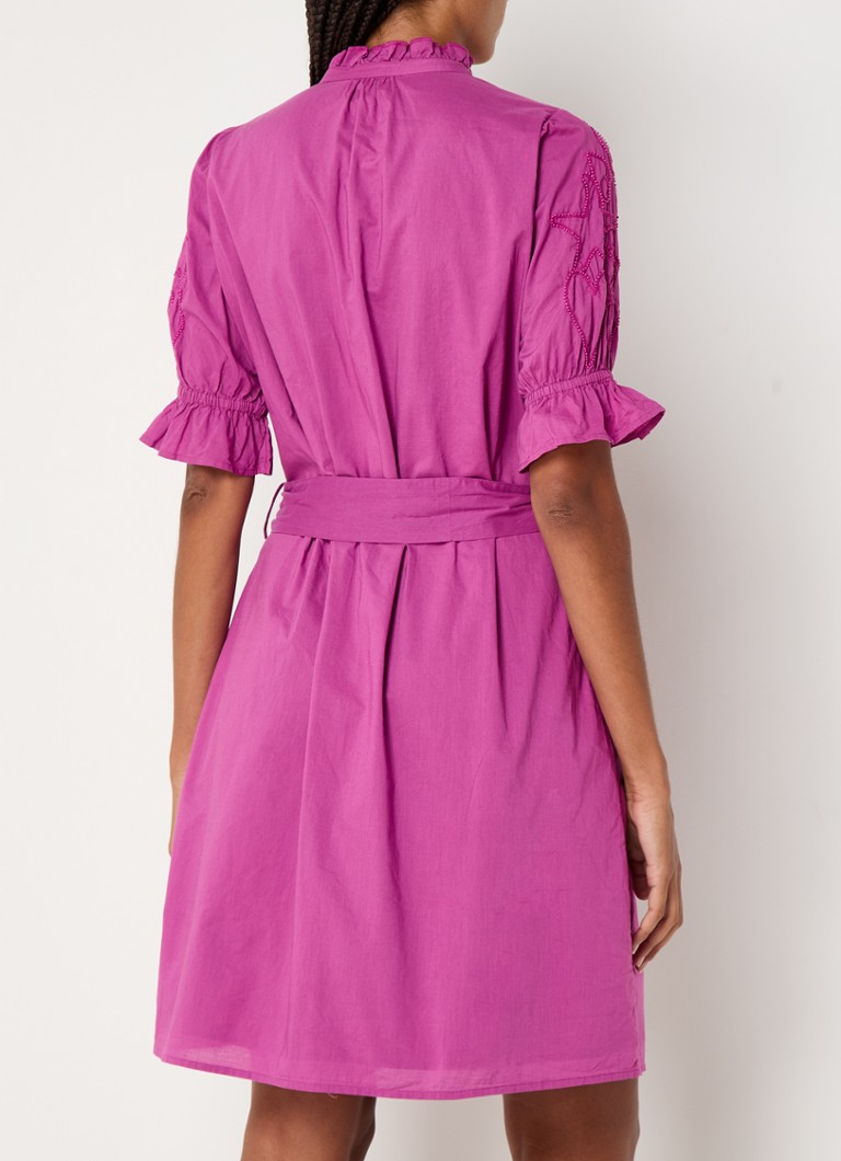 Robe-blouse courte Fabienne Chapot George ornée de perles