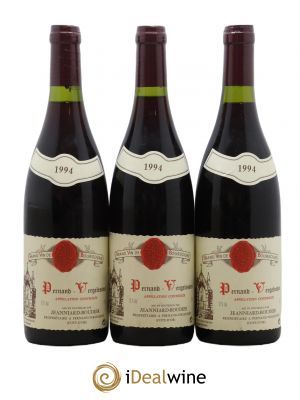 Pernand-Vergelesses Domaine Jeanniard Boudier 1994 - Lot de 3 Bouteilles