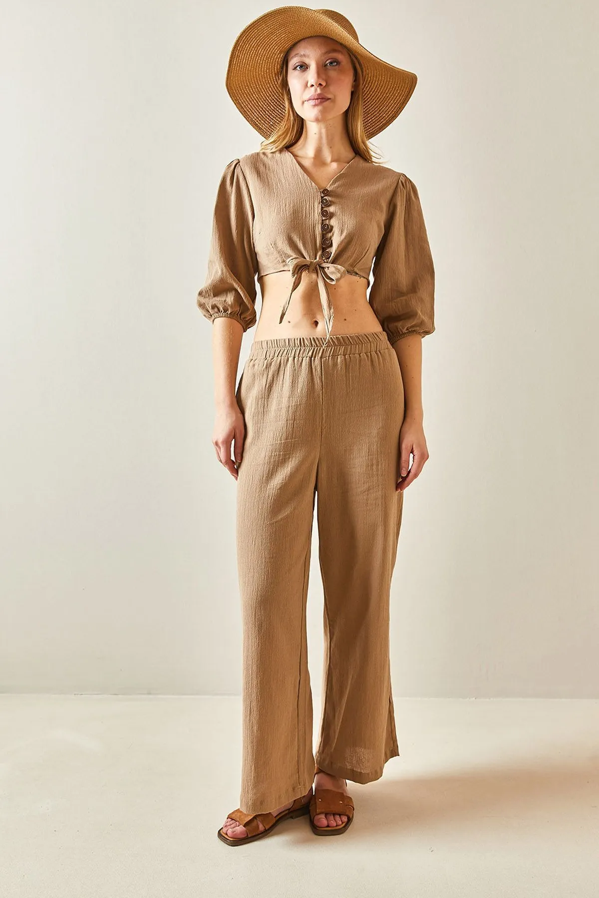 XHAN  Zweiteiler - Braun - Regular Fit