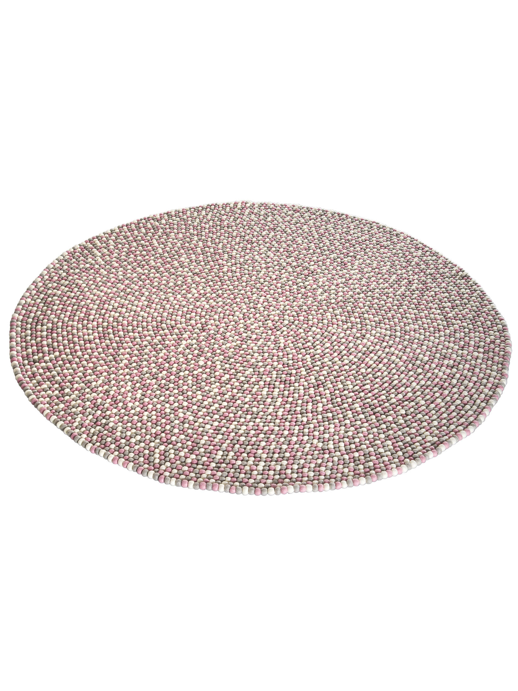 Smedby Filzkugel-Teppich, Rose