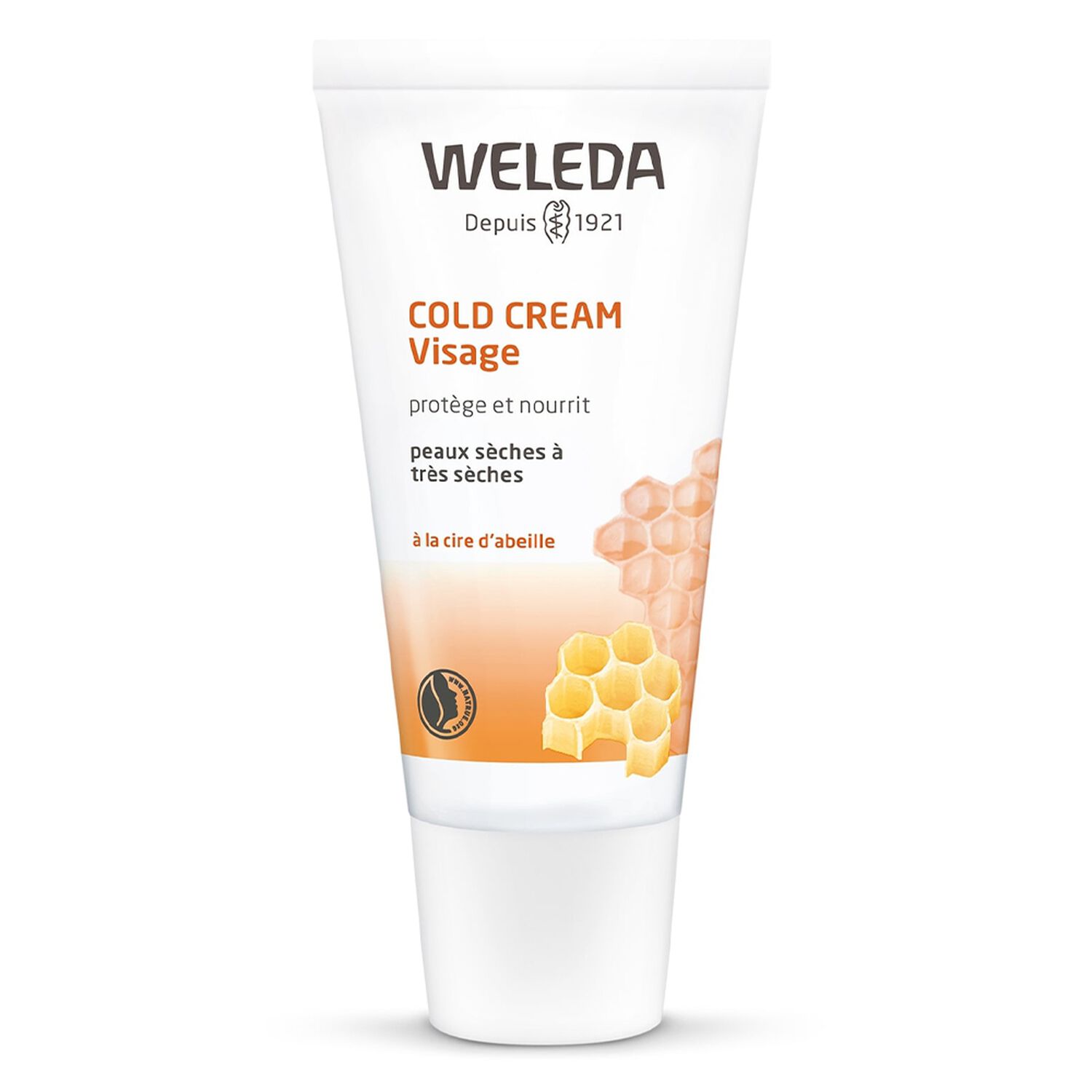 Weleda Cold Cream Crème Visage à la Cire d'Abeille - Peaux Sèches à Très Sèches -30 ml
