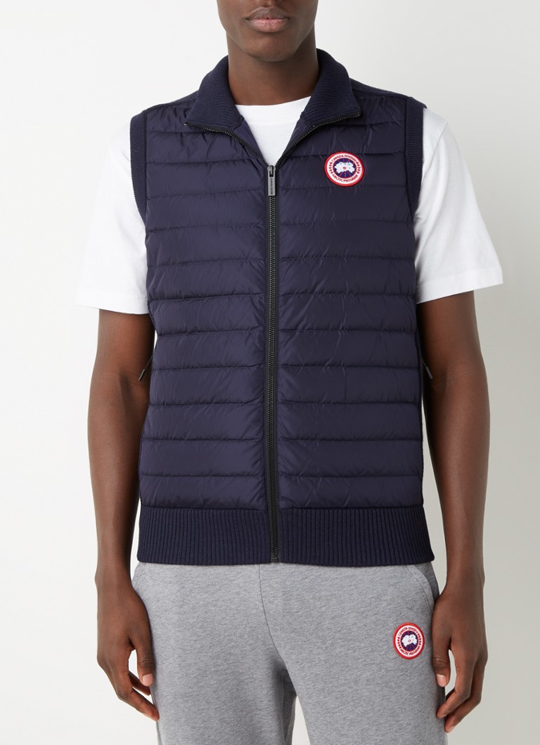 Canada Goose Hybridge fine-knit wool bodywarmer with quilted front