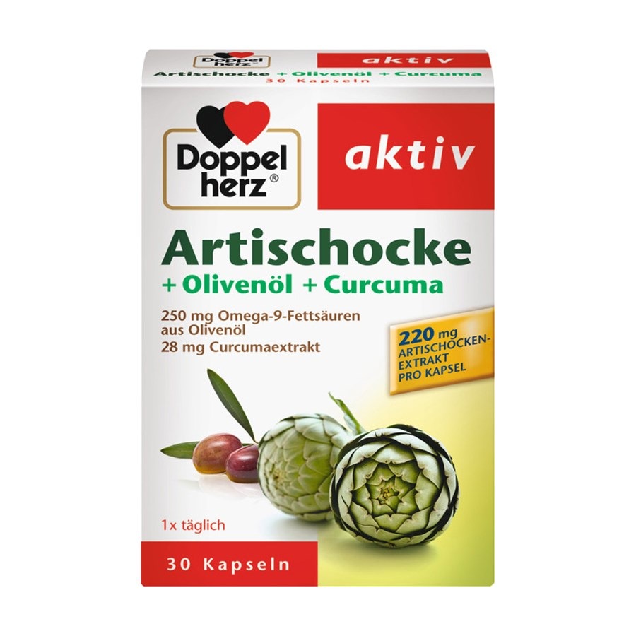 Artischocke + Olivenöl + Curcuma Kapseln