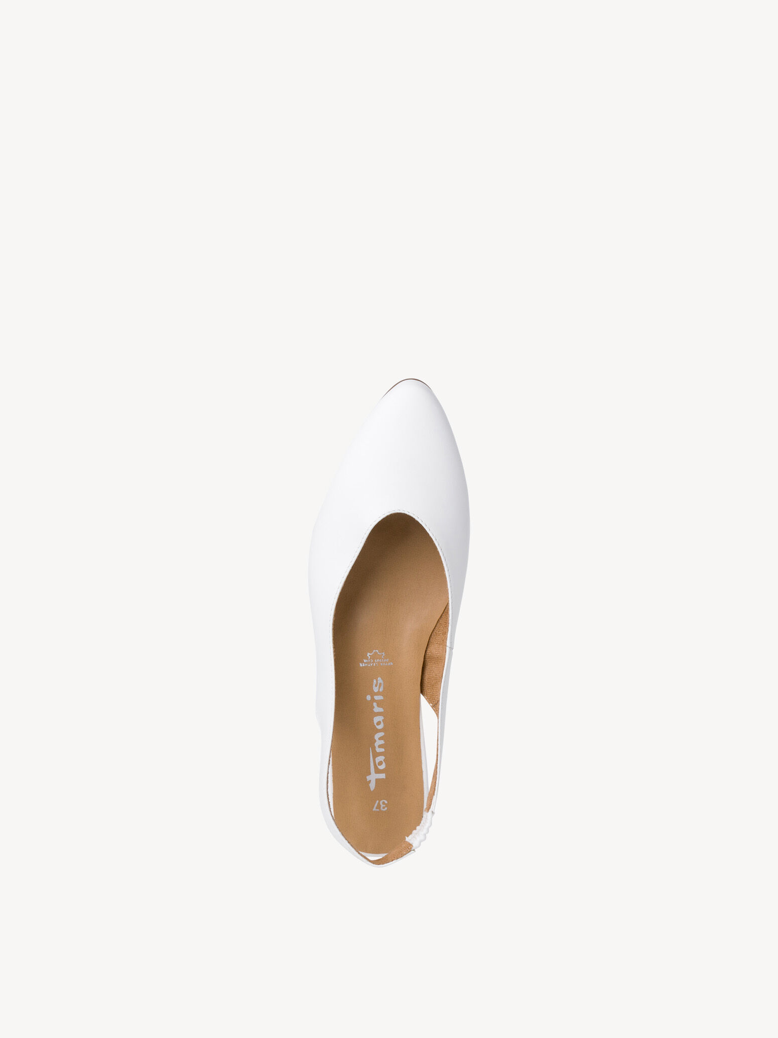 Escarpin en cuir - blanc