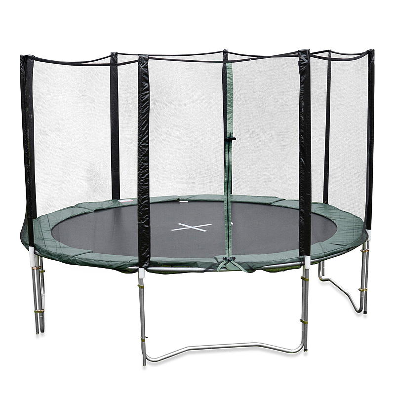 Super Jumper Trampoline 3,6 m Med sikkerhetsnett, grønn