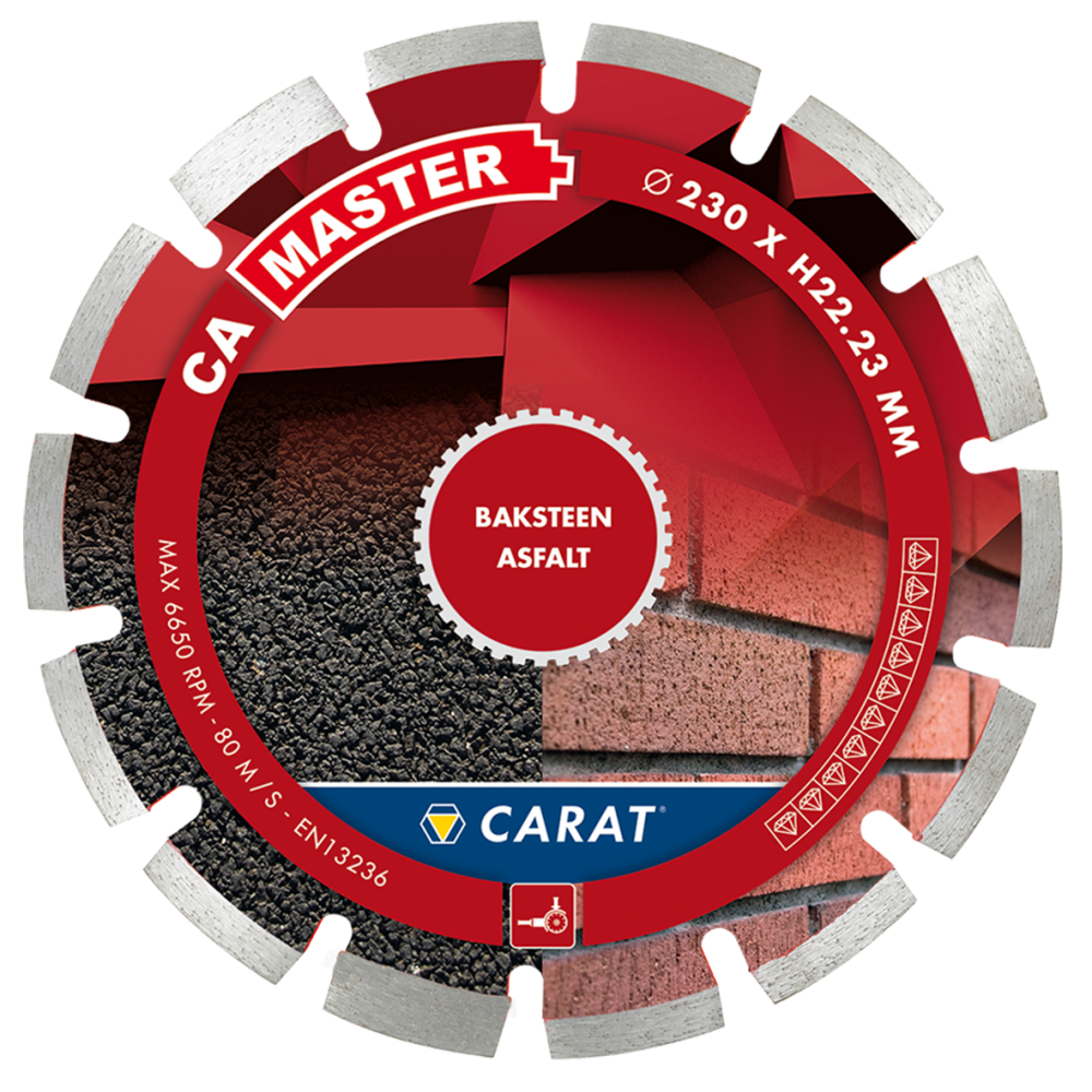 Carat CAM2303000 Dijamantna pilna ploča za ciglu / asfalt CA MASTER 230x22.2MM