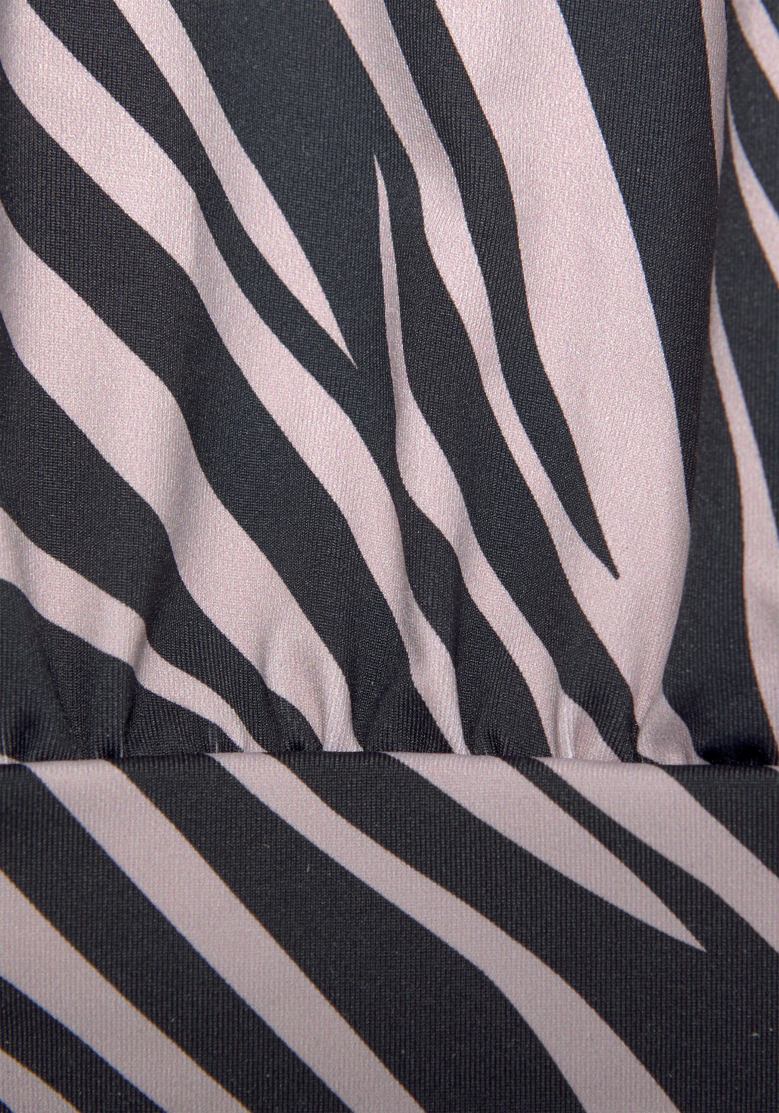 LASCANA Oversize-Tankini-Top Kaa, im Animal-Design