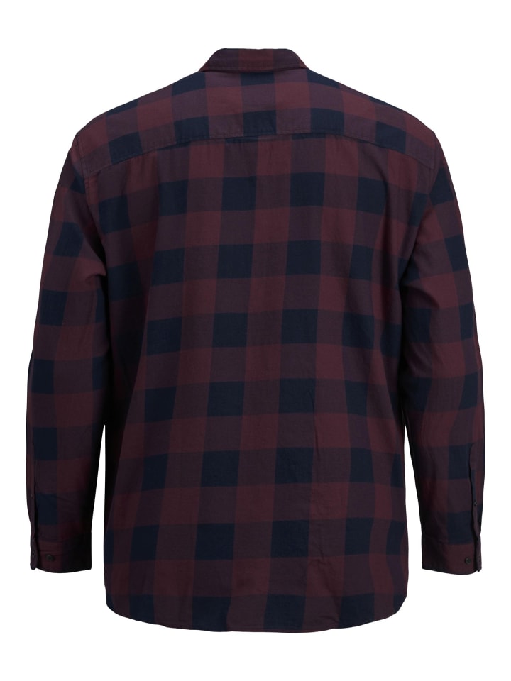 JACK & JONES PLUS Karohemd in Port Royale günstig kaufen