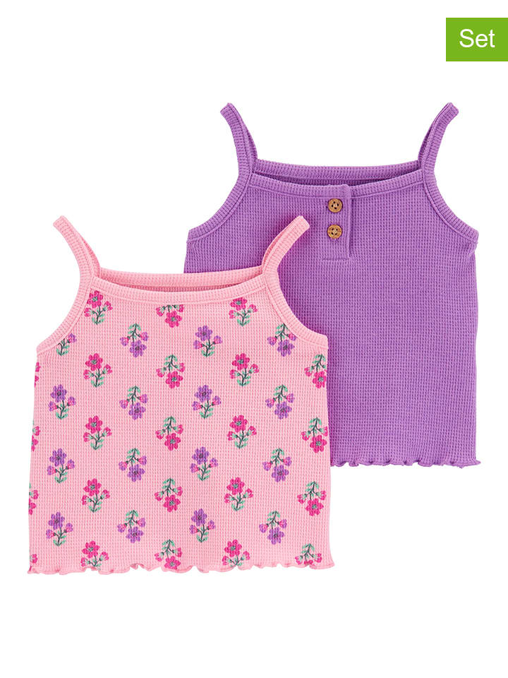 carter's 2er-Set: Tops in Rosa/ Lila günstig kaufen