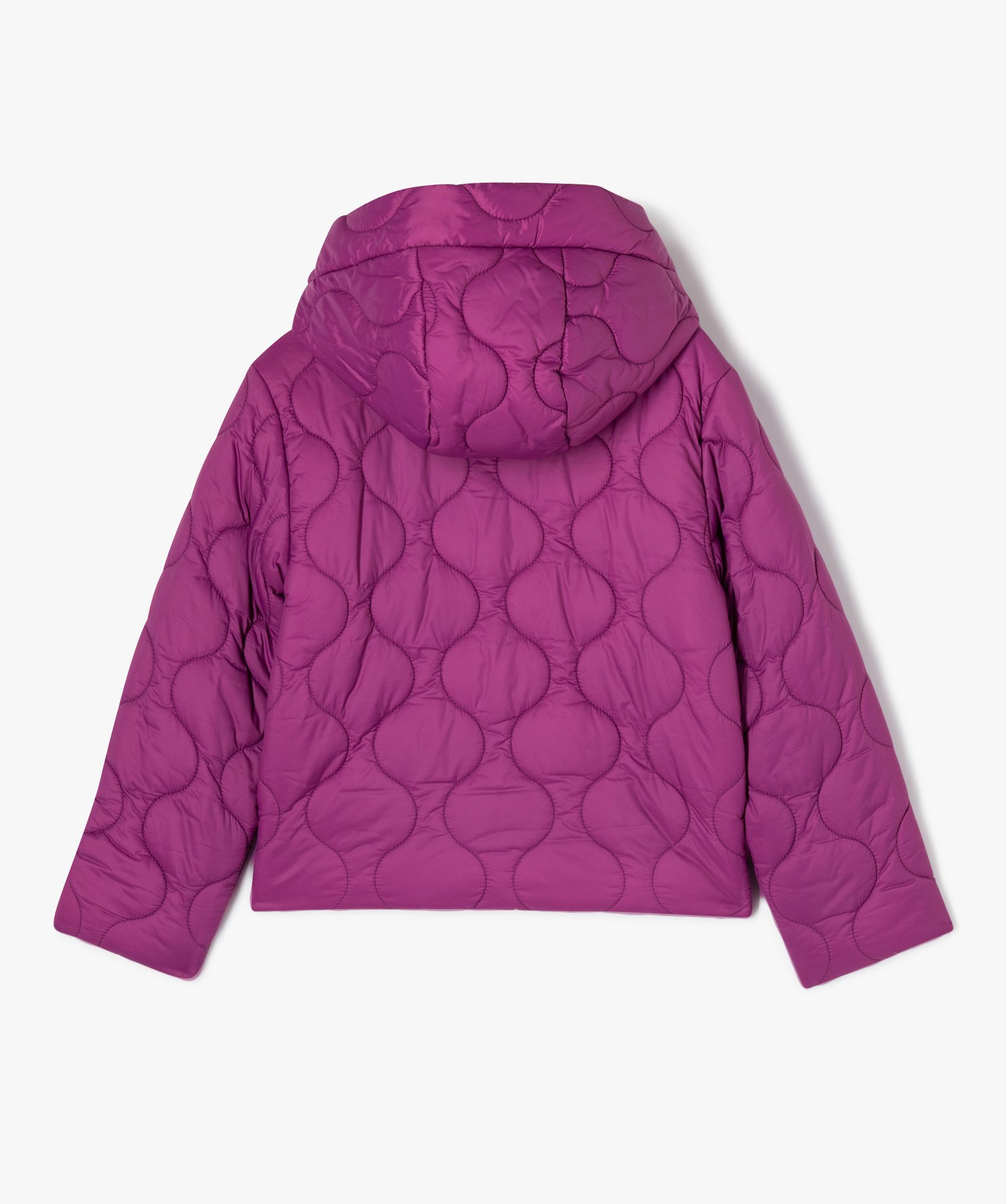 Doudoune matelassée avec dessus déperlant fille violet | GEMO