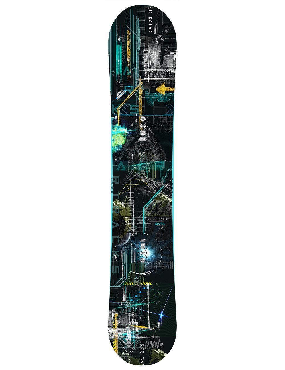 Airtracks Snowboard Snowboard Komplett Set Data Rocker Wide  Mod. 23 (4er Pack), Snowboard + Bindung Master + Boots + SB Bag / 150 155 160 164 cm